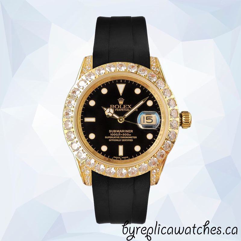 CLEAN Rolex Submariner Men's 40mm 16613 Gold-tone - Replica Watches ...